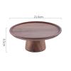 Fruit Bowls Tall Fruit Tray Home Living Room High Diaojiao Wooden Cake Tray High Value Snacks Fruit Snack Tray Set Wooden Fruit Tray Fruit basket (Color : B, Size : L) view 2