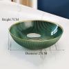 WAOCEO Fruit Bowls Light Luxury Style Fruit Tray Living Room Home Coffee Table Office Ornaments Snack Tray Snack Dried Fruit Tray Candy Tray Fruit Tray Fruit basket (Color : Green, Size : A) view 2