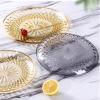 WAOCEO Fruit Bowls 3PCS Acrylic Fruit Plate Plate KTV Commercial Fruit Plate Snack Plate Small Size Candy Plate Home Large Fruit Plate Fruit basket (Color : Gold, Size : M) view 4