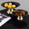 WAOCEO Fruit Bowls Glass Fruit Tray Living Room Home Tray Office Luxury Style High-end Snack Tray Coffee Table Ornaments Dried Fruit Candy Tray Fruit basket (Color : D, Size : L) view 3