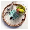 WAOCEO Fruit Bowls Woven Fruit Tray Tray Living Room Coffee Table Home Snack Storage Basket Bun Box Snacks Fruit Basket Fruit Tray Fruit basket (Color : 07, Size : L) view 4