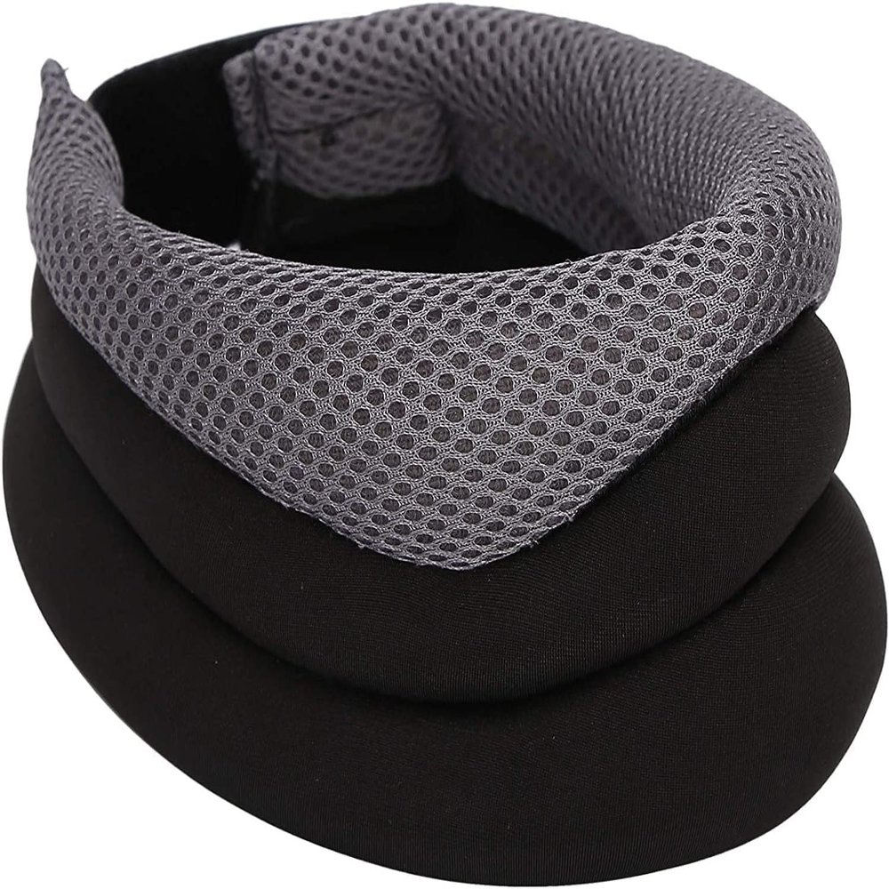 TIST Sponge Cervical Collar Breathable Cervical Spine Tractor Neck Support Stretcher Traction Device Men Women Neck Shoulder Relaxer Pain Relief