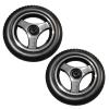12 Inch Replacement Wheelchair Rear Wheels, 12 x2  PU Solid Wheelchair Tires Assembly with 11/16" (17mm) Bearings for Most Electric Wheelchairs, 1 Pair (Color : Black) view 1