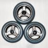 12 Inch Replacement Wheelchair Rear Wheels, 12 x2  PU Solid Wheelchair Tires Assembly with 11/16" (17mm) Bearings for Most Electric Wheelchairs, 1 Pair (Color : Black) view 3