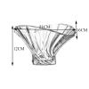 WAOCEO Fruit Bowls Glass Fruit Plate High End Tall Fruit Plate, Light Luxury Style High Class Household Living Room Exquisite Fruit Plate Fruit basket view 2