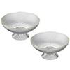 WAOCEO Fruit Bowls 2pcs Fruit Tray Home Can Be Hard Coffee Table High Value Modern Light Luxury Style Draining Tray Dried Fruit Tray Fruit Tray Fruit basket (Color : 01) view 1