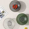 WAOCEO Fruit Bowls 2pcs Fruit Tray Home Can Be Hard Coffee Table High Value Modern Light Luxury Style Draining Tray Dried Fruit Tray Fruit Tray Fruit basket (Color : 01) view 4