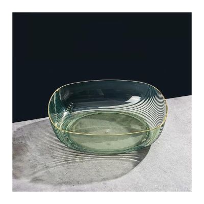 WAOCEO Fruit Bowls Fruit Tray Home Living Room Coffee Table Candy Tray Plastic Snack Tray Fruit Tray Hotel Restaurant Special Fruit Tray Fruit basket (Color : Green)