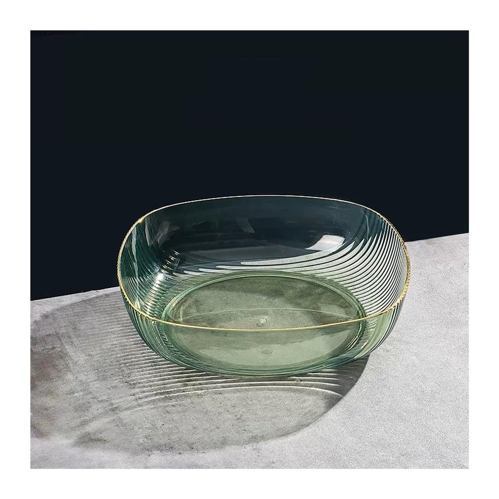 WAOCEO Fruit Bowls Fruit Tray Home Living Room Coffee Table Candy Tray Plastic Snack Tray Fruit Tray Hotel Restaurant Special Fruit Tray Fruit basket (Color : Green)