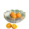 WAOCEO Fruit Bowls 3PCS Fruit Plate Home Living Room Coffee Table Fruit Plate Light Luxury Style High-end Snacks Fruit Plate Fruit basket (Color : 06) view 1