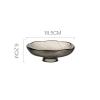 WAOCEO Fruit Bowls Glass Fruit Plate Living Room Coffee Table Household High-end Luxury Style High-end Tall Snack Plate Senior Sense of Transparent Fruit Plate Fruit basket (Color : A, Size : Small) view 2