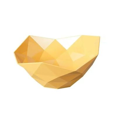 WAOCEO Fruit Bowls Fruit Tray Home Living Room Coffee Table Candy Basket Snack Placement Tray Senior Fruit Storage Tray Modern Fruit Tray Fruit basket (Color : Yellow, Size : L)