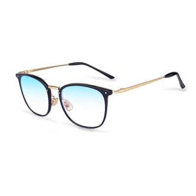RICCIE Women's large frame fashionable HD anti-blue light reading glasses, 1.56 aspheric resin lens anti-fatigue eyeglasses refraction +1.0 to +3.0,03,+2.75