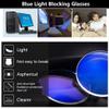 RICCIE Women's large frame fashionable HD anti-blue light reading glasses, 1.56 aspheric resin lens anti-fatigue eyeglasses refraction +1.0 to +3.0,03,+2.75 view 3