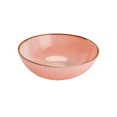 WAOCEO Fruit Bowls Light Luxury Style Fruit Tray Living Room Home Coffee Table Office Ornaments Snack Tray Snack Dried Fruit Tray Candy Tray Fruit Tray Fruit basket (Color : Pink, Size : A)