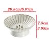 Fruit Bowls Drainable Fruit Plate Ceramic High-Footed Snack Plate Fruit Plate Home Fruit Bowl Retro Style Design Fruit Basket (Color : White) view 2