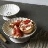 Fruit Bowls Drainable Fruit Plate Ceramic High-Footed Snack Plate Fruit Plate Home Fruit Bowl Retro Style Design Fruit Basket (Color : White) view 4
