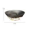 Fruit Bowls Glass Fruit Plate Light Luxury Style High-grade Can Be Hard Coffee Table Home Fruit Plate Placement Plate Snack Candy Plate With Fruit Plate Stand Fruit basket ( Color : Clear , Size : L ) view 2