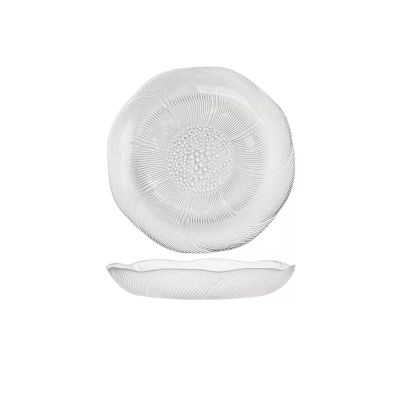 WAOCEO Fruit Bowls Glass Fruit Plate Living Room Home Coffee Table Simple Salad Bowl Snack Candy Dish Snack Plate Fruit basket (Color : A, Size : Small)