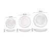 WAOCEO Fruit Bowls Glass Fruit Plate Living Room Home Coffee Table Simple Salad Bowl Snack Candy Dish Snack Plate Fruit basket (Color : A, Size : Small) view 2