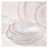 WAOCEO Fruit Bowls Glass Fruit Plate Living Room Home Coffee Table Simple Salad Bowl Snack Candy Dish Snack Plate Fruit basket (Color : A, Size : Small) view 3