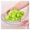 WAOCEO Fruit Bowls Glass Fruit Plate Living Room Home Coffee Table Simple Salad Bowl Snack Candy Dish Snack Plate Fruit basket (Color : A, Size : Small) view 4