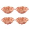 WAOCEO Fruit Bowls 4 PCS Fruit Tray Home Living Room Fruit Tray Modern Simple Coffee Table Snack Tray Creative Fruit Tray Plastic Dried Fruit Tray Fruit basket (Color : Pink) view 1