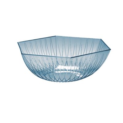 WAOCEO Fruit Bowls Fruit Plate Home Living Room Coffee Table Fruit Plate Snack Plate Candy Light Luxury Minimalist Plate Fruit Plate Fruit basket (Color : Blu, Size : 03)