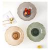 WAOCEO Fruit Bowls 2 PCS Living Room Home Fruit Tray Coffee Table Fruit Tray With Draining Tray Luxury Style High Value Fruit Tray Fruit basket (Color : Gold) view 3