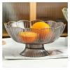 WAOCEO Fruit Bowls 2 PCS Living Room Home Fruit Tray Coffee Table Fruit Tray With Draining Tray Luxury Style High Value Fruit Tray Fruit basket (Color : Gold) view 4