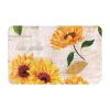 VANANI Sunflower Flannel Non-Slip Carpet,Easy To Take Care Of,Moderate Thickness,Suitable For Front Door,Garage Door,Back Door,Bedroom And Kitchen. view 1