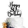 Dcokska Happy Birthday 80th Cake TopperMen/Women 80th Birthday,80th Anniversary Party Cake Topper Decorations/Dinner Party Decorations (80) view 1