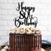 Dcokska Happy Birthday 80th Cake TopperMen/Women 80th Birthday,80th Anniversary Party Cake Topper Decorations/Dinner Party Decorations (80) view 4