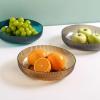 WAOCEO Fruit Bowls 2 PCS Fruit Plate Home Living Room Coffee Table High-grade Fruit Plate Light Luxury Style Dried Fruit Plate Snack Placement Plate Fruit basket (Color : A) view 3