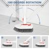 SetSail 4-in-1 Tile Tub Floor Scrubber with 52-inch Adjustable Long Handle Shower Cleaner Brush Comes with Window Scrubber and 3 Replacement Brush Heads for Cleaning Bathroom Kitchen Walls Tub Tile view 3