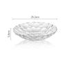 WAOCEO Fruit Bowls Light Luxury Style Fruit Plate Glass Fruit Plate Modern Home Living Room Coffee Table Dried Fruit Plate Candy Snacks Plate Fruit basket (Color : C, Size : M) view 2