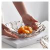 WAOCEO Fruit Bowls Light Luxury Style Fruit Plate Glass Fruit Plate Modern Home Living Room Coffee Table Dried Fruit Plate Candy Snacks Plate Fruit basket (Color : C, Size : M) view 4