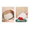 WAOCEO Fruit Bowls Fruit Tray Home Living Room Light Luxury Style Coffee Table High Value Candy Snack Placement Tray Dried Fruit Tray Plastic Fruit Tray Fruit basket (Color : A) view 3