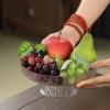 WAOCEO Fruit Bowls Hammered Glass Fruit Tray Home Living Room Snack Candy Tray Dried Fruit Tray Dressing Large Snack Tray Fruit basket (Color : 01) view 3