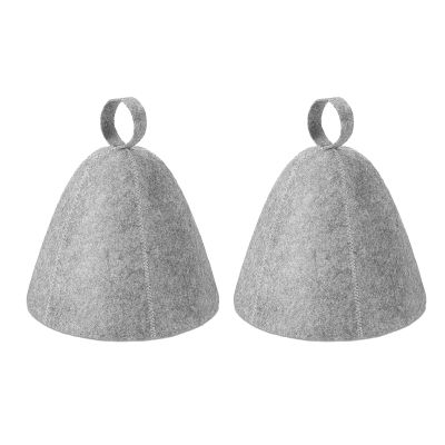 SAKEIOU 1/2pieces Wool Felt Sauna Hat Russian Shower Head Protections Anti Heat Bath Hair Turban Unisex Bathroom Accessories