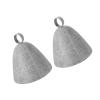 SAKEIOU 1/2pieces Wool Felt Sauna Hat Russian Shower Head Protections Anti Heat Bath Hair Turban Unisex Bathroom Accessories view 2