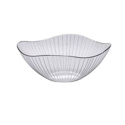 WAOCEO Fruit Bowls Fruit Plate Home Living Room Coffee Table Fruit Plate Snack Plate Candy Light Luxury Minimalist Plate Fruit Plate Fruit basket (Color : Clear, Size : 04)