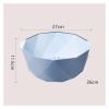 WAOCEO Fruit Bowls Fruit Tray Living Room Home Kitchen Double Wash Vegetable Draining Basket Fruit Basket Blue Green Pink Fruit Bowl Fruit basket (Color : Pink, Size : L) view 2