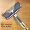 SinSed Blue Telescopic Handle Mop: Easy One-handed Dirt Removal, Dry/Wet Use for Tile Floors, Bathrooms, Garages - 120cm (47inch) view 4