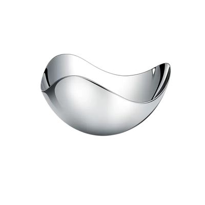 WAOCEO Fruit Bowls Stainless Steel Light Luxury Style Fruit Plate Living Room Home Decorative Ornaments Silver Coffee Table Fruit Plate Fruit basket (Size : Small)