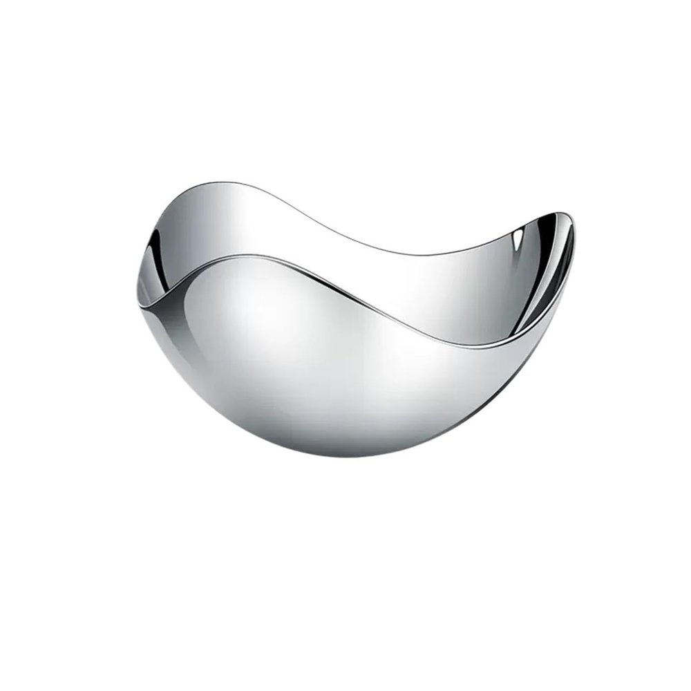 WAOCEO Fruit Bowls Stainless Steel Light Luxury Style Fruit Plate Living Room Home Decorative Ornaments Silver Coffee Table Fruit Plate Fruit basket (Size : Small)