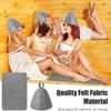 Knnuey 1 Set 6 Pcs Felt Sauna Hat 6 Pcs Heat Insulation Sauna Mat Absorbent Protection Vaporarium Hat view 4