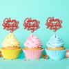 24 PCS Happy Galentines Day Cupcake Toppers,Glitter Sweet Love Valentine Cupcake Picks for Valentine's Day Theme Birthday Party Cake Decorations, Valentines Day Party Decorations Supplies view 4