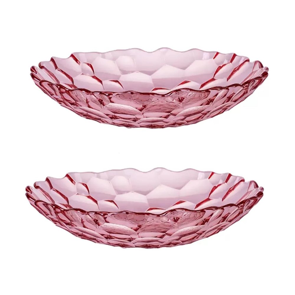 WAOCEO Fruit Bowls 2 PCS Home Fruit Plate Luxury Style Premium Fruit Plate Living Room Coffee Table Candy Plate Snack Plate Fruit basket (Color : Gold)