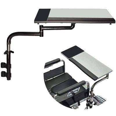 Wheelchair Lap Tray, Portable Removable Universal Trays Desk, Adjustable Height Wheelchair Accessories, Medical Portable Wheelchair Desk for Reading, Resting